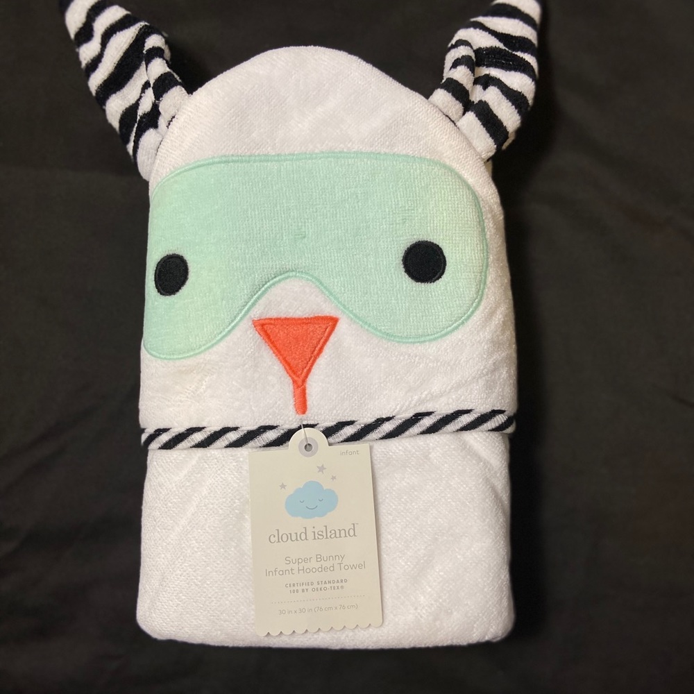 Super Bunny Infant Hooded Towel